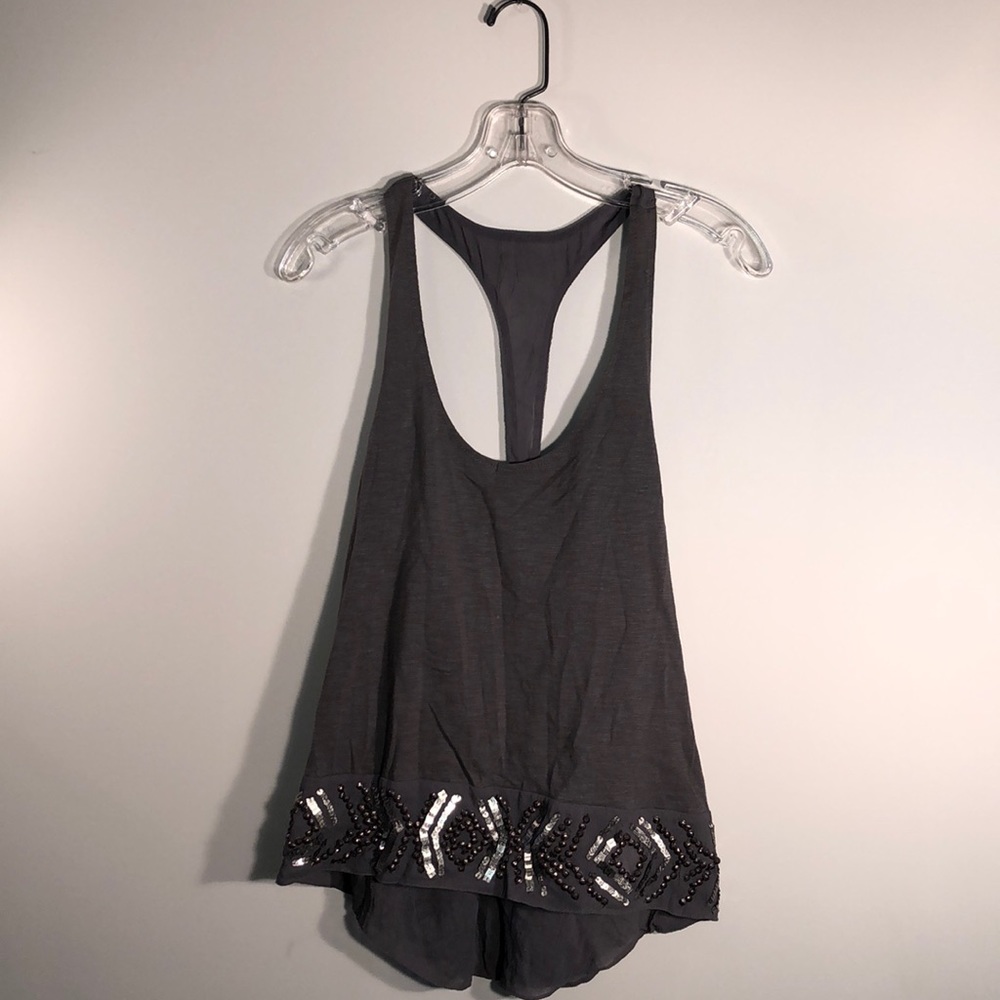 NWOT Ecote Beaded Racer Back Tank
